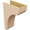 Ekena Millwork 8"W x 16"D x 24"H Classic Legacy Rough Cedar Woodgrain TimberThane Corbel, Primed Tan CORUR08X16X24LGYRCPR - alternate 5